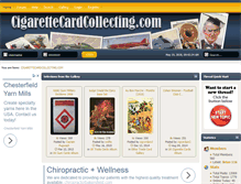 Tablet Screenshot of cigarettecardcollecting.com